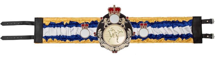QUEENSBURY THAI BOXING SILK CHAMPIONSHIP BELT- QUEEN/B/TBOG/SILK - AVAILABLE IN 6 COLOURS